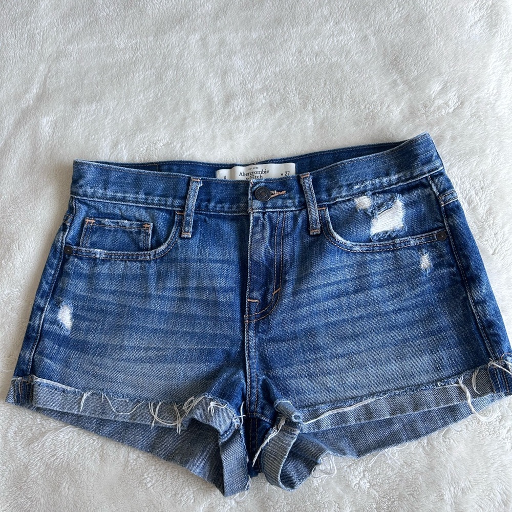 Abercrombie & Fitch Women’s Blue Denim Shorts